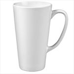 DX8165 16 Oz. White Tall Latte Ceramic Mug With Full Color Custom Imprint